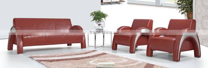 Green leather fancy sectional sofa sets 131 G-319