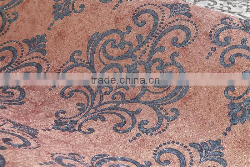 big flower classic wallpaper brown wall paper