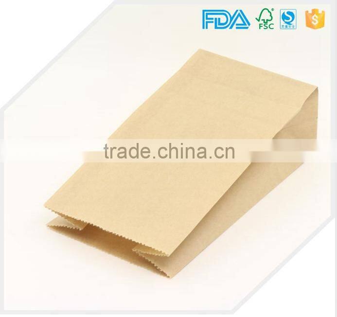 Biodegradable natural garbage paper bag on the plane