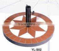 metal mosaic bumbrella base