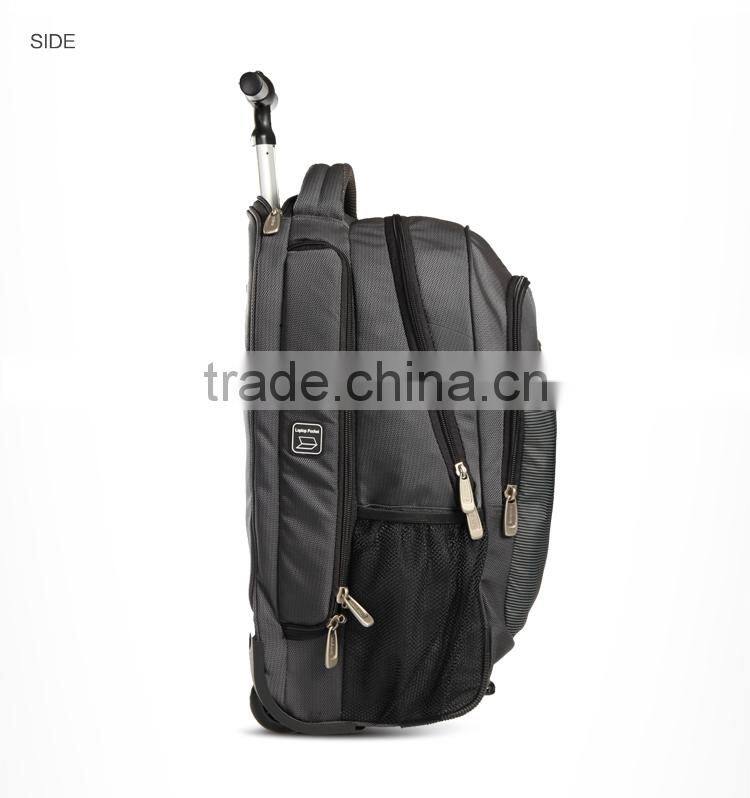 2016 new arrival trolley school bag laptop trolley backpack