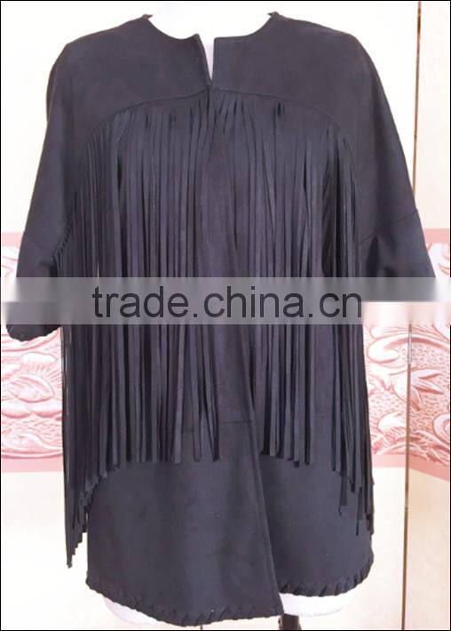 woman fashion Irregular Fringed Cardigan Jacket