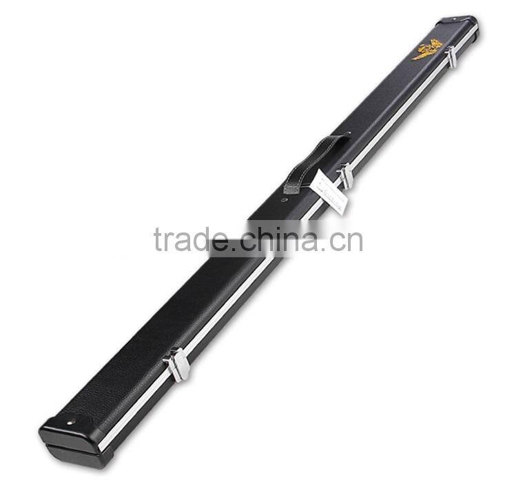 Superior 3/4-pc cue case black leather aluminium snooker pool cue case billiard accessories