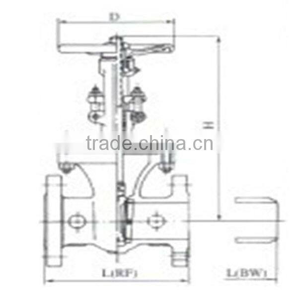 JIS Standard Good Sealing Steel Gate Valve
