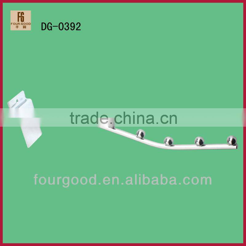 garments shop metal disply hook fix on wall panel