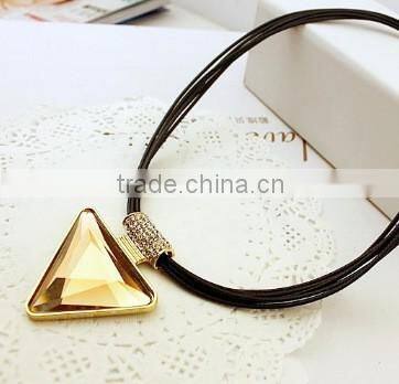 European and American fashion necklace alloy exaggerated fashion brief paragraph sweater chain necklace