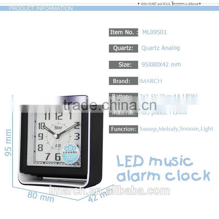 2016 alibaba novelty melody alarm clock for sale