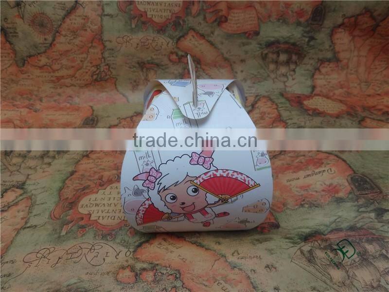 Cute design paper box for single cupcake