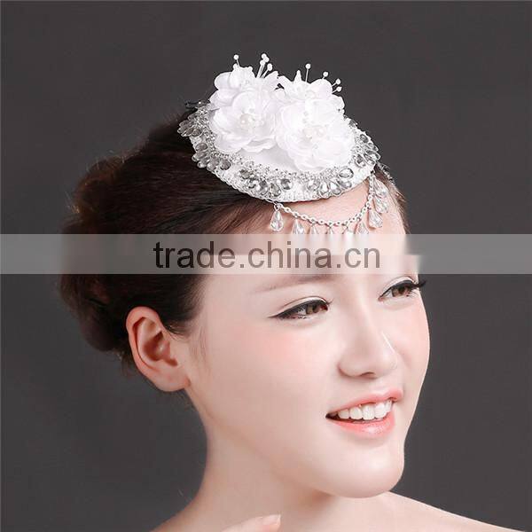 MYLOVE Handmade mini top hat for women high quality hair accessory MLF102