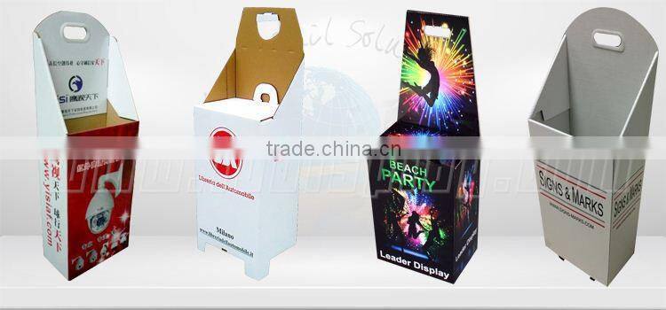 High quality strong exhibiton carton trolley display case with 8 years Experience