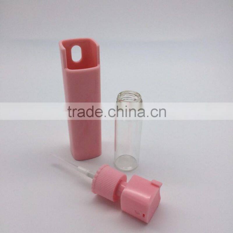 10ml with glass plastic perfume sprayer bottle