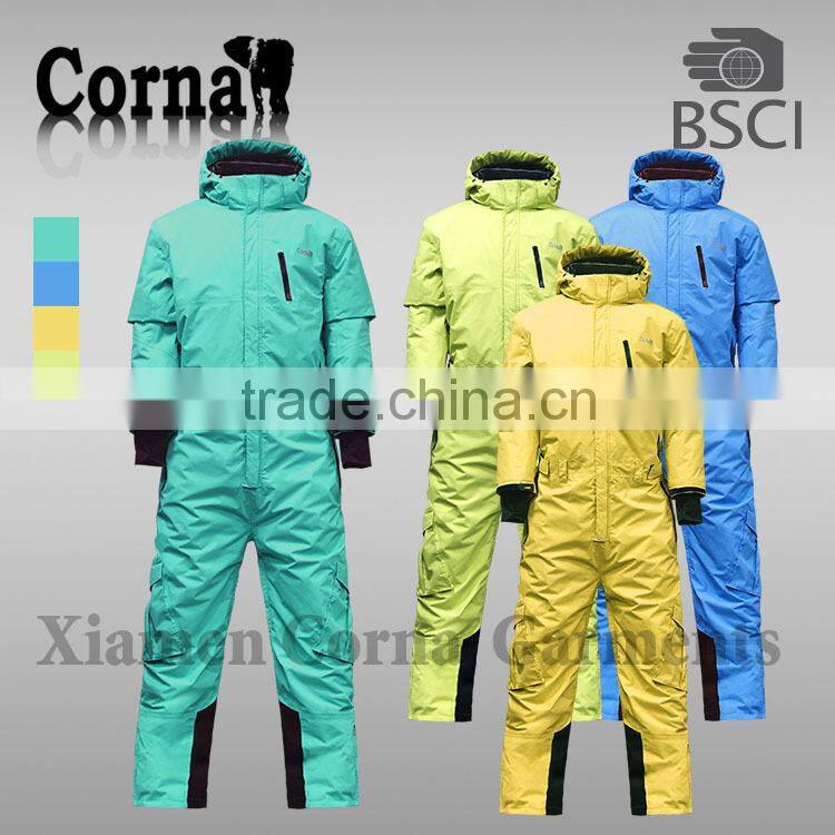 Unique design fashionable windproof ski suit one piece