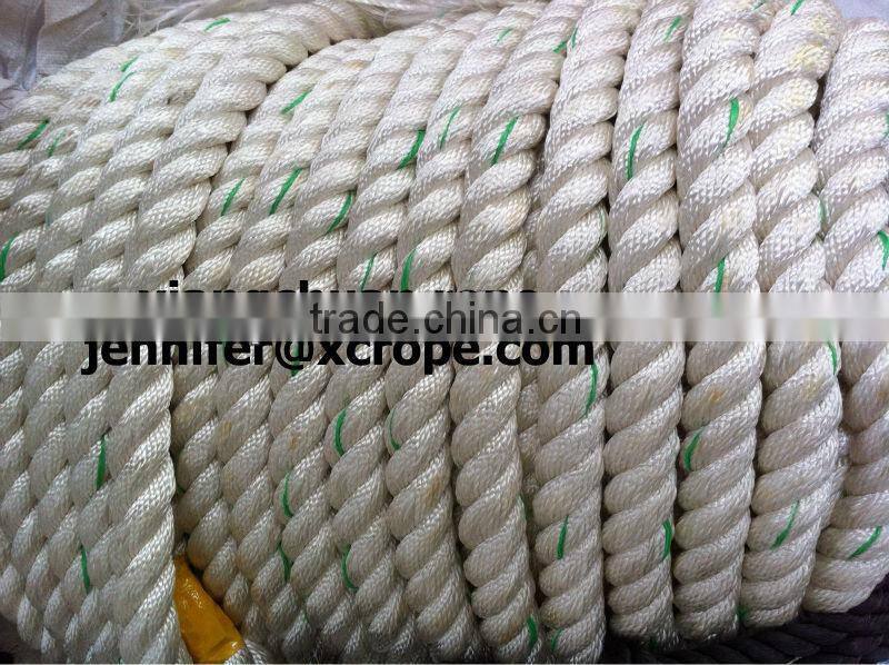 8 strands PP Fiber rope Dia70mm/Brown labor line/mooring rope