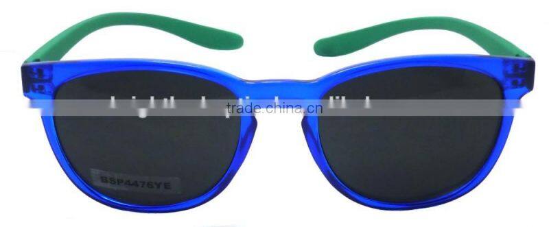 2015 High Quality Especial Design Transparent Colored Frame Interchangeable Long Temple Sunglasses