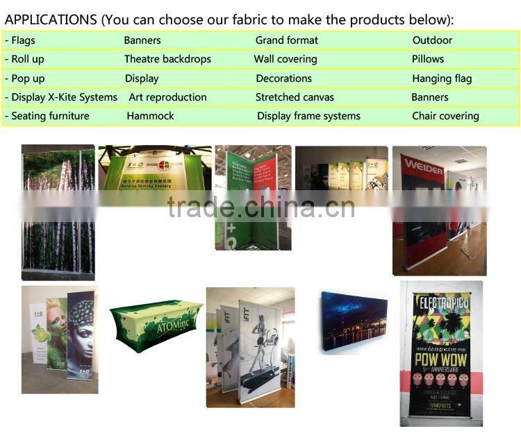 polyester white crisp flag fabric for digital printing