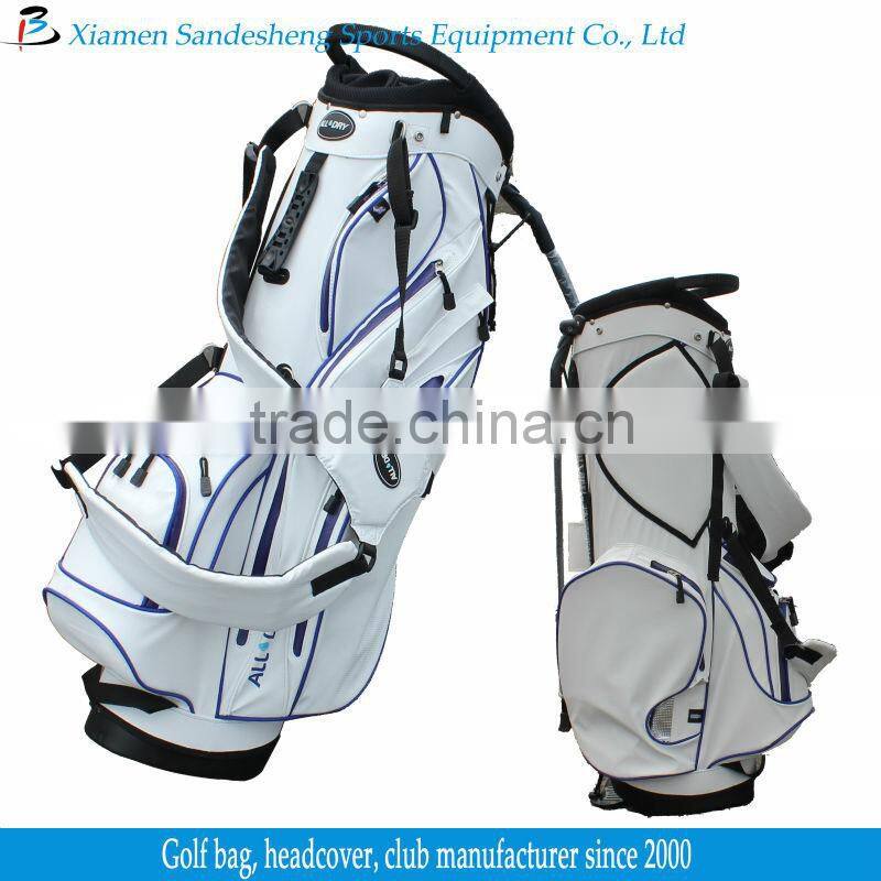 Stand PU Leather Waterproof Golf Bag