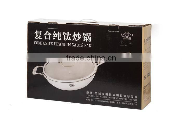2016 high quality electric pure titanium cooking pot and pan