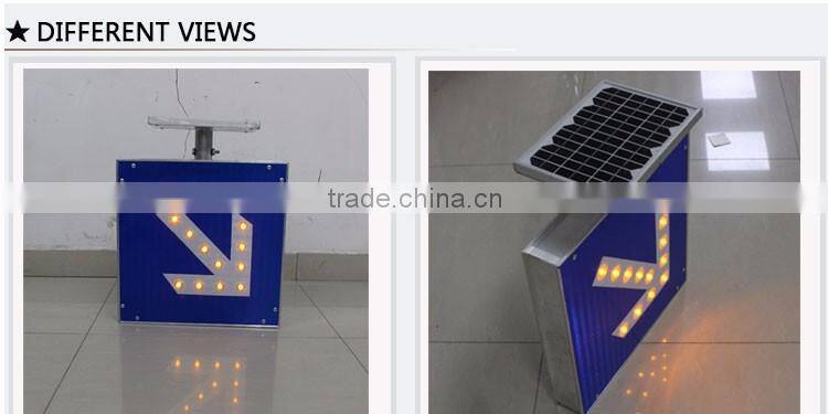 LED Manufacturer Solar Powered Keep Right Sign Road Safety Light Board