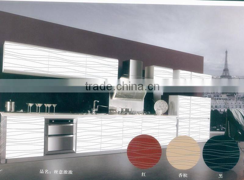 decorative kitchen cabinet tempered glass