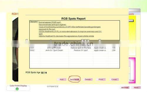 WT-01-S Portable Magic Mirror skin diagnosis system