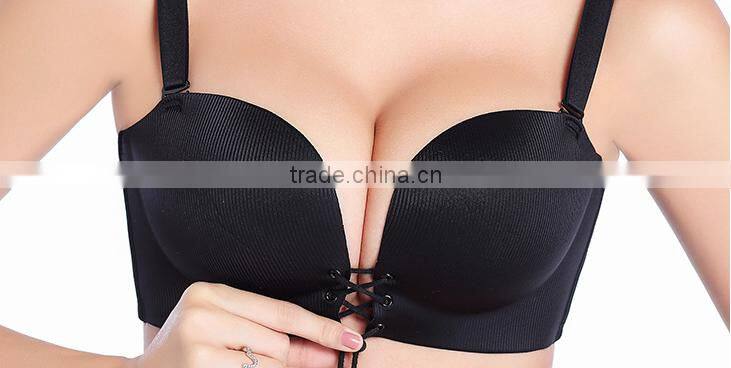 push up self-adhesive cloth silicone bra ladies sexy panty and bra sets