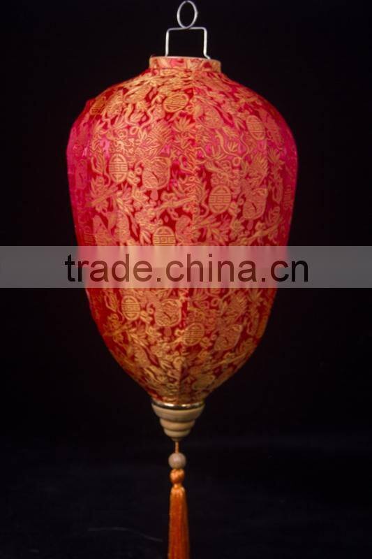 2015 latest design high quality hanging jacquard lantern wholesale