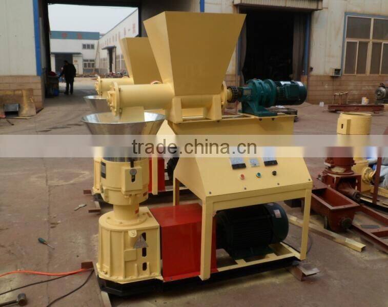 11kw,15kw small flat die soft Wood sawdust pellet mill