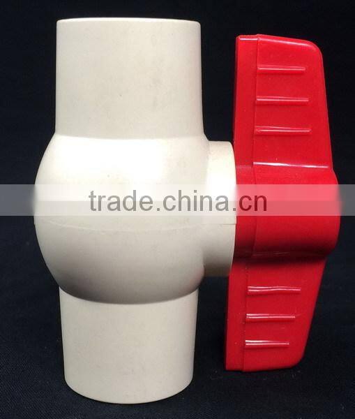 ASTM2846 1/2 INCH TO 2 INCH CPVC BUTTERFLY HANDLE SINGLE UNION BALL VALVE