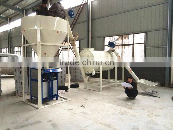 1-8 tons tile adhesive machine, all kinds of powder production line with automatic packing machine
