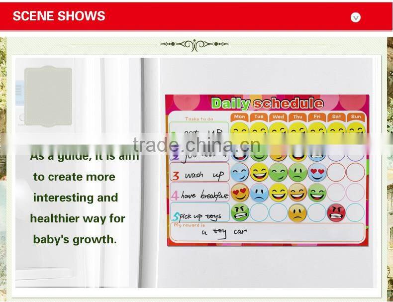 custom magnetic weekly planner fridge magnetic board to-do list kids chores chart