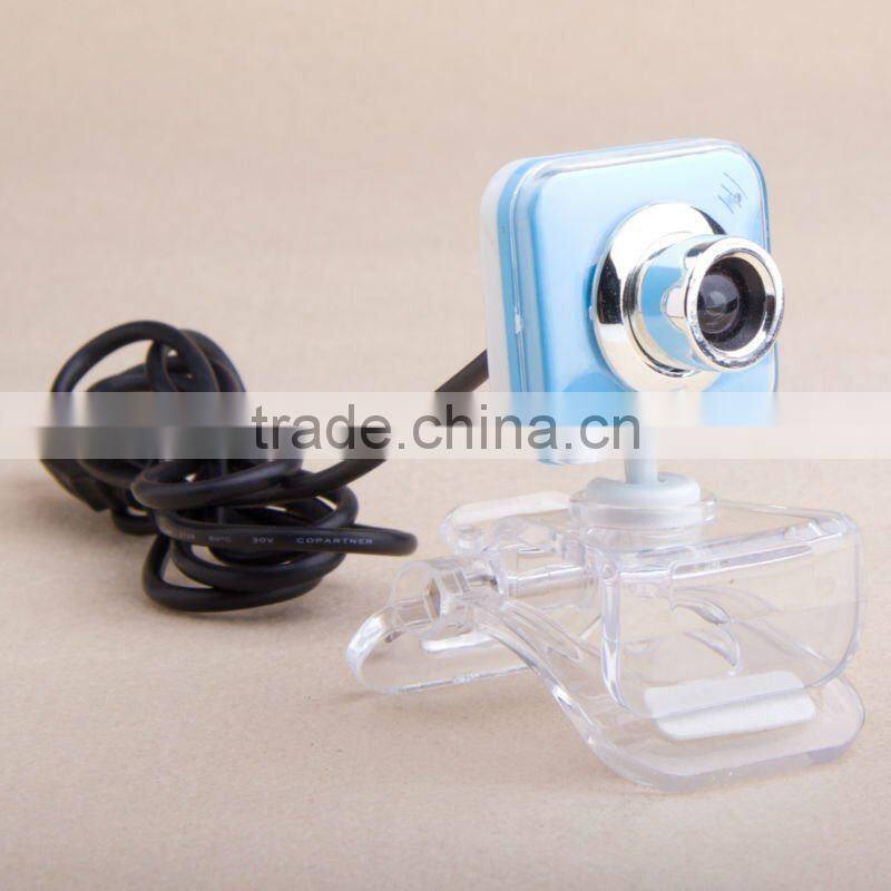 USB Clear Clip Portable Webcam Camera Web Cam for Desktop PC Laptop Skype