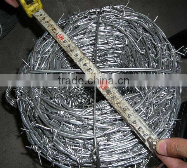 Factory price ! Galvanized/PVC coated barbed wire manufacturer (20 years factory)