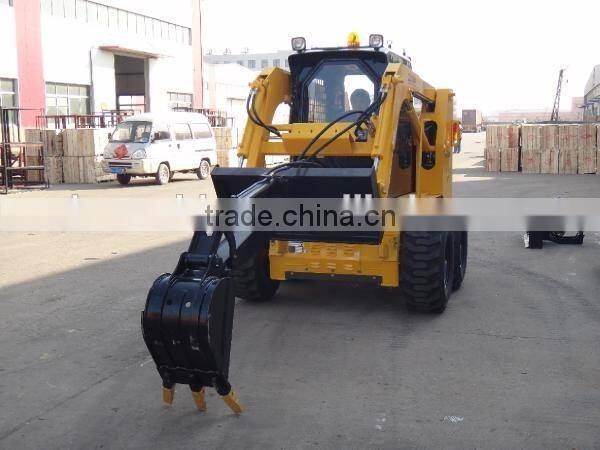 Hydraulic Joystick Super Monkey Brand JC65 Mini Skid Steer 900kg Skid Steer Tires 12x16.5