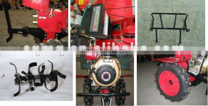 MeiQi 6HP 9HP 10HP 186F diesel engine mini cultivator gear transmission hot farm machine