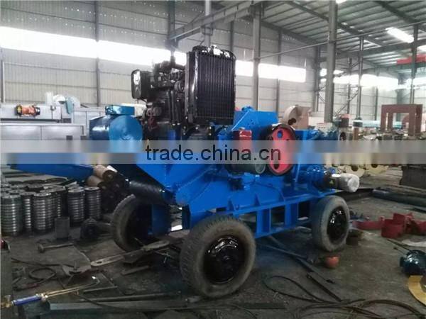 Industrial Mobile Wood Chipper/wood crusher machine with 4 Wheels
