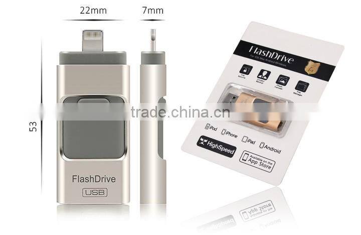 Factory Price usb Flash Drive 3 in 1 otg iflash Drive Wholesale Dual usb Flash Drive