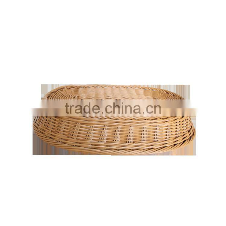 Excellent quality handcrafts cane woven oval fruit basket for display