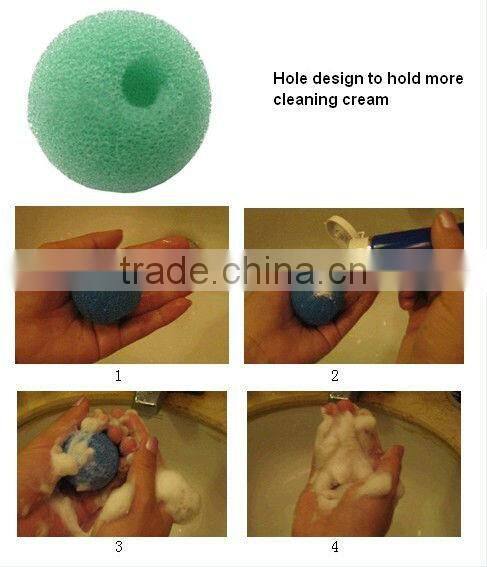 2015 Cleaning Sponge Face Ball
