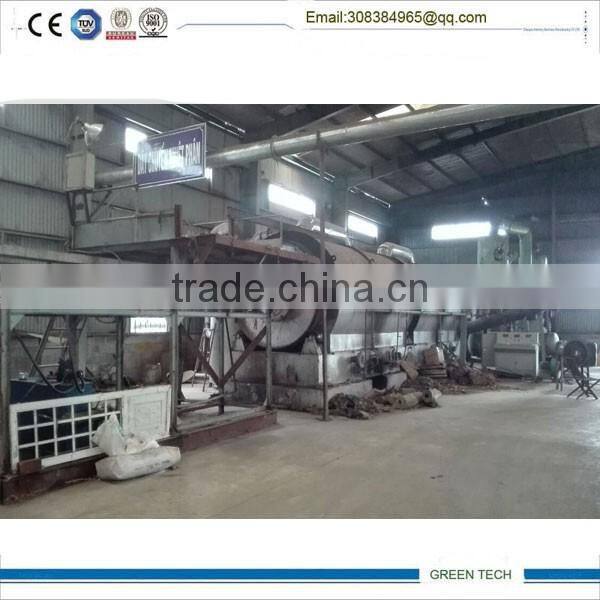 high feedback 15tons continous feeding vacumm waste plastic pyrolysis equipment