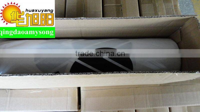 PE car floor foot mat with floor mark printed