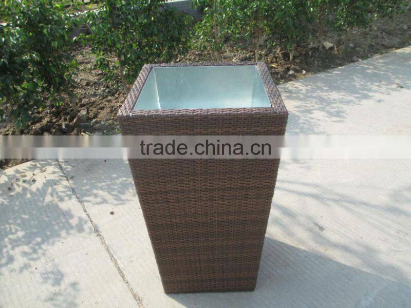 Rattan Boxes Wicker Planter Flower Pot