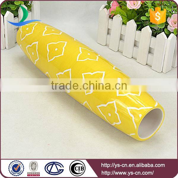 2014 orange round Ceramic Decorative Modern Vases