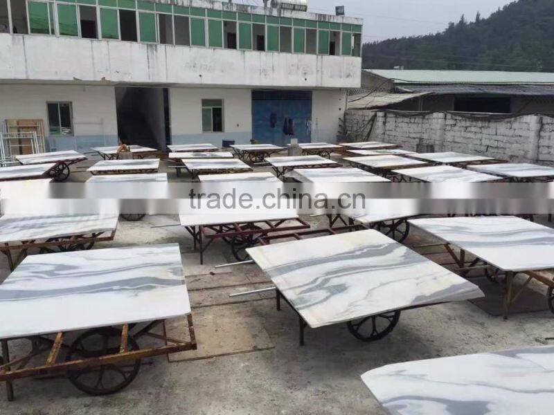 good price panda white marble stone for cooking