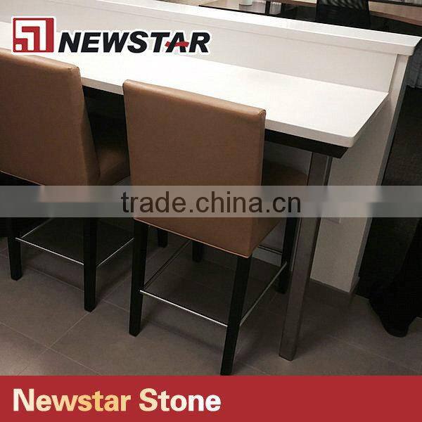Newstar pure white quartz stone slabs countertops