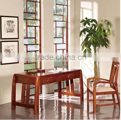 Simple Modern Rubber Wooden Computer Desk for Studying