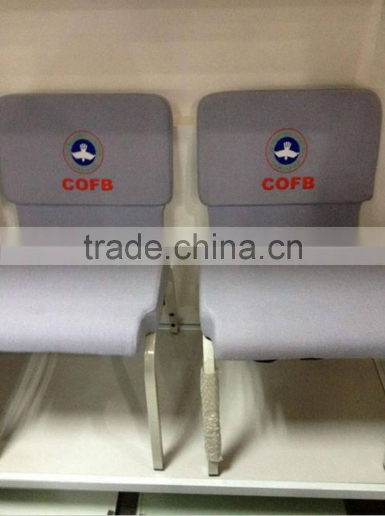Aluminium high density sponge church chair with low price