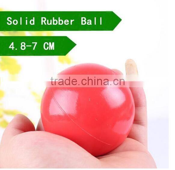 CY187 Products For Pet Puppy Dog Red Solid Natural Rubber Elastic Pet Ball Toys, Bite Resistant Dog Toy Squeakers Training Toys