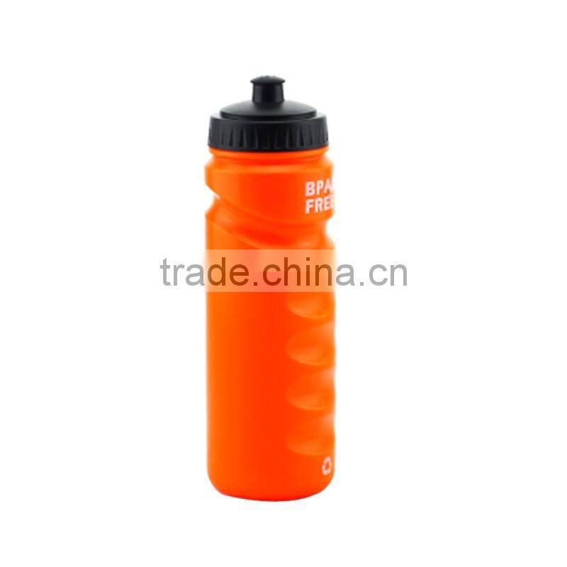 750ml Bright orange PE cycling sport bottle