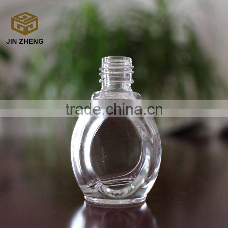 unique shape 20ml empty nail polish glass bottle wholesale