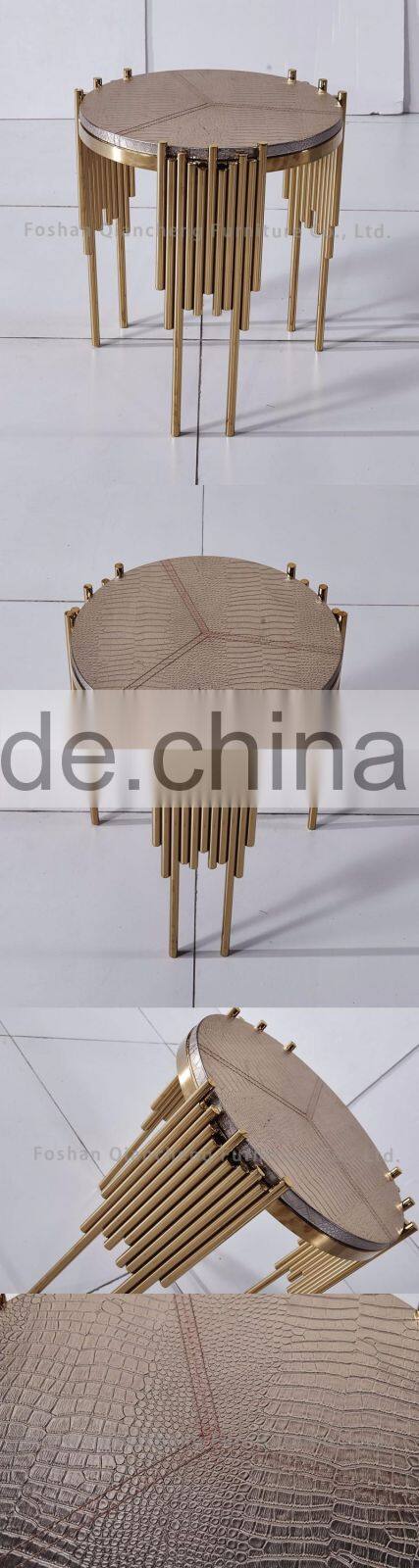 middle east golden round side table sofa corner table